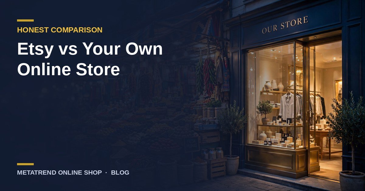 Etsy vs Your Own Online Store: An Honest Comparison for Pakistani Creators